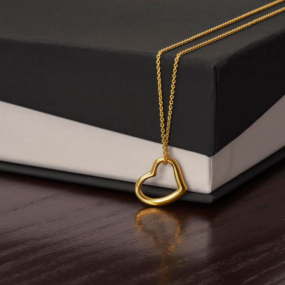 Delicate Heart Necklace by Vemio, jewellery gift